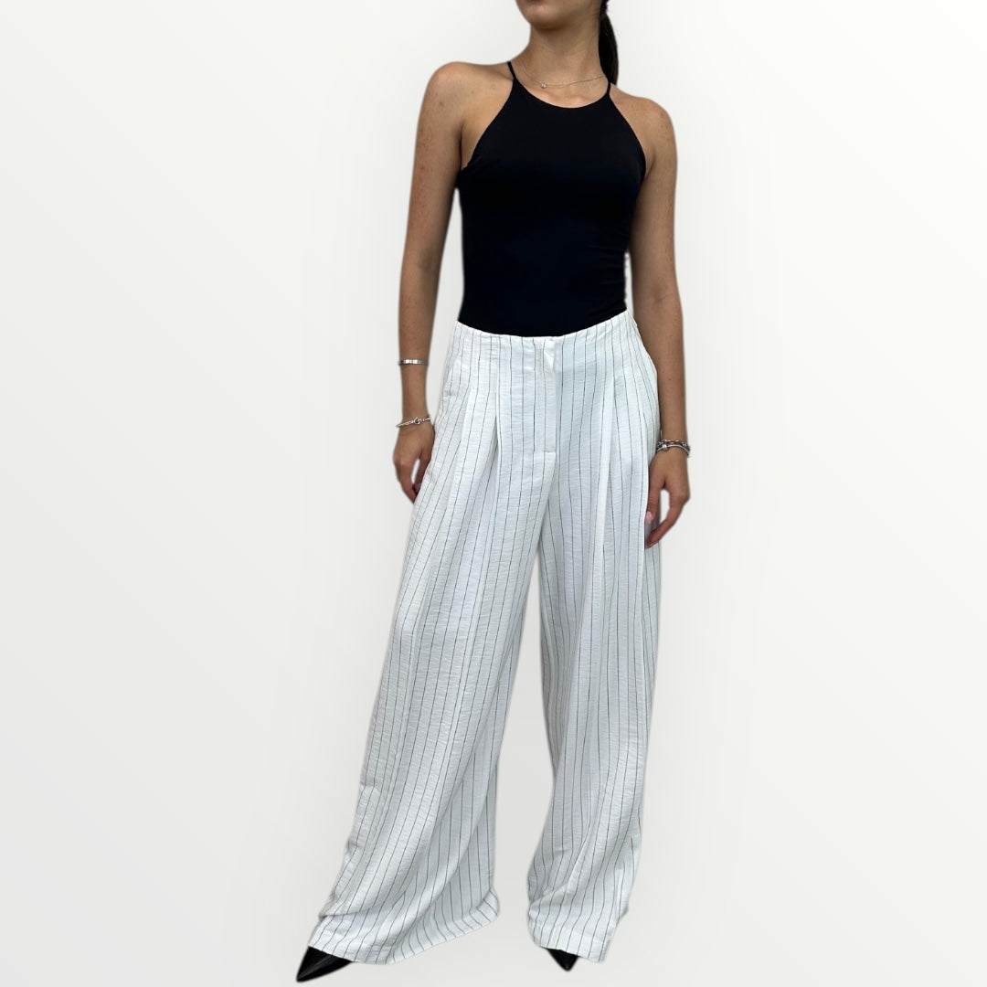 KING KONG - PANTALONE A PALAZZO GESSATO