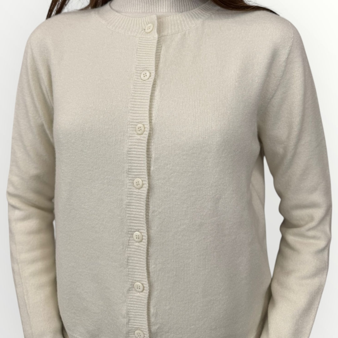 ANGELA DAVIS - CARDIGAN SLIM CON BOTTONCINI