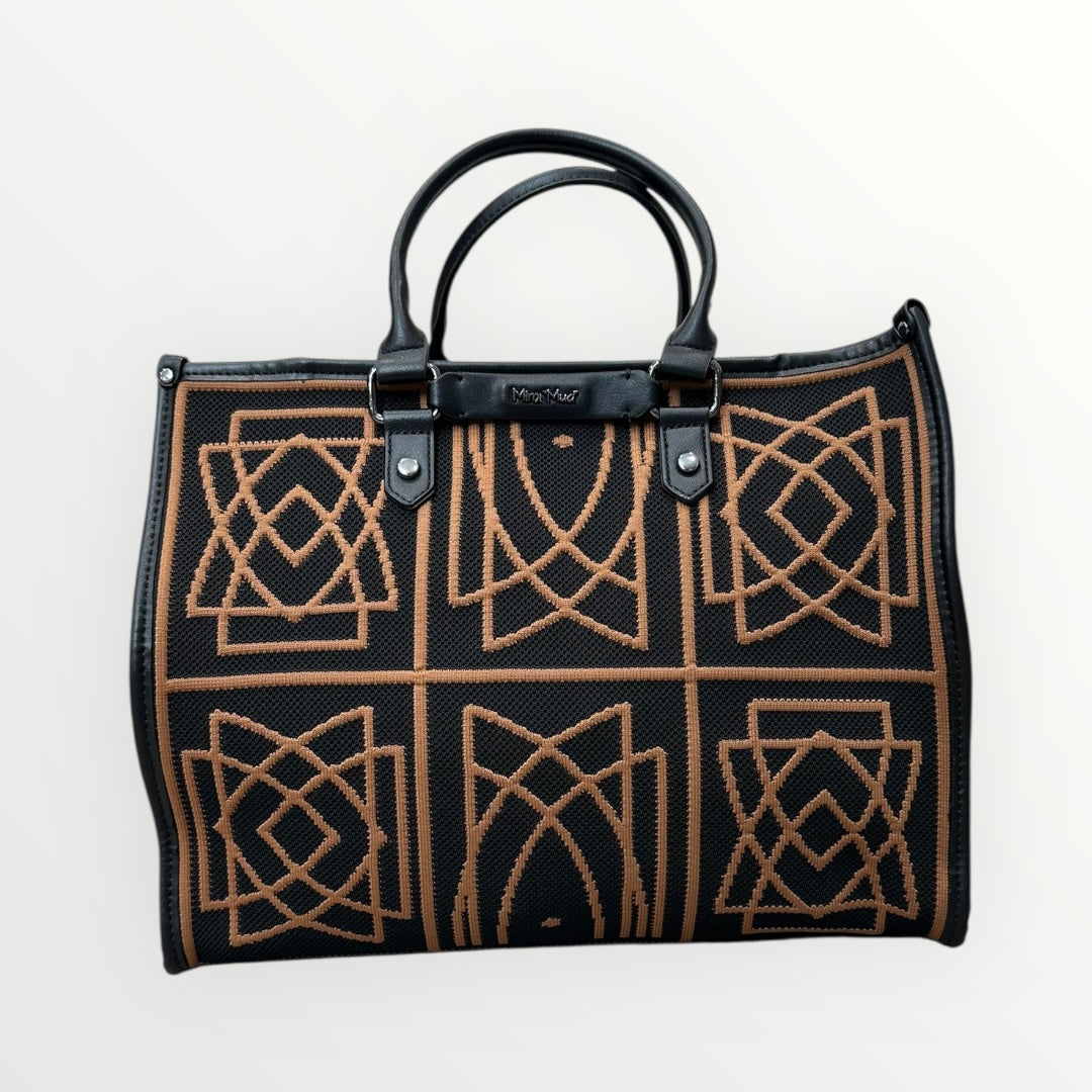 MIMI MUA' - BORSA SHOPPER MOTIVO GEOMETRICO