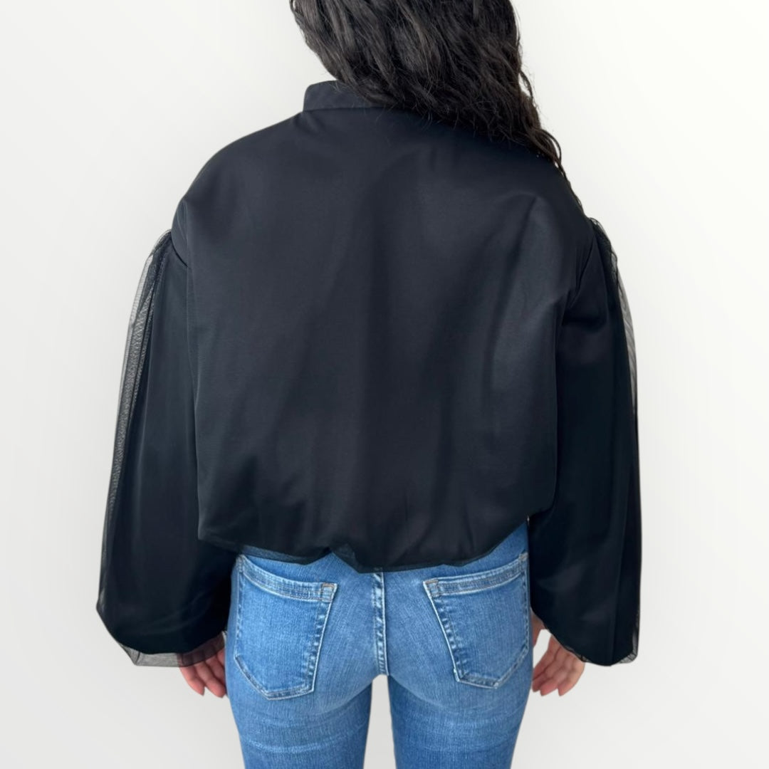 IMPERIAL - BOMBER IN TULLE