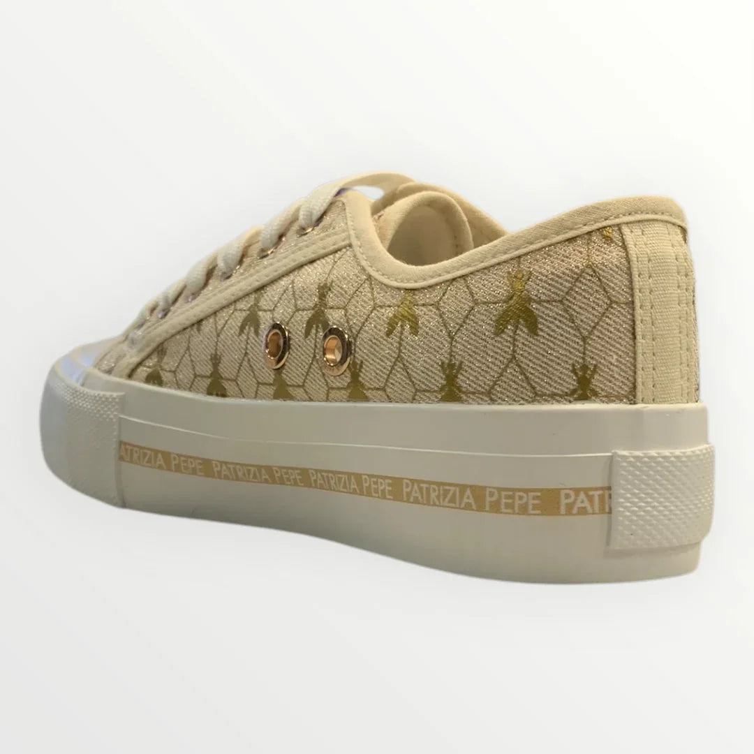 PATRIZIA PEPE - SNEAKER CON STAMPE DORATE