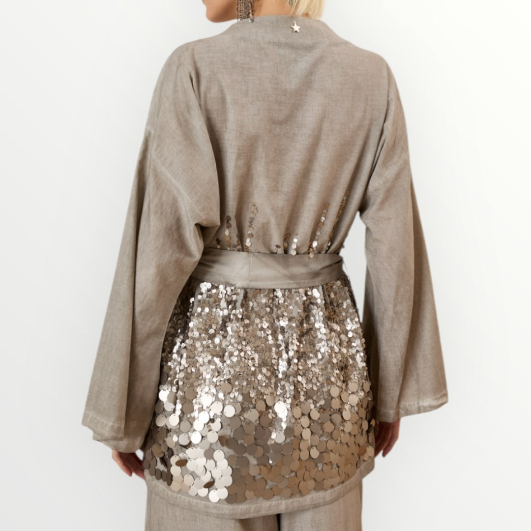 SOUVENIR - KIMONO CON PAILLETTES