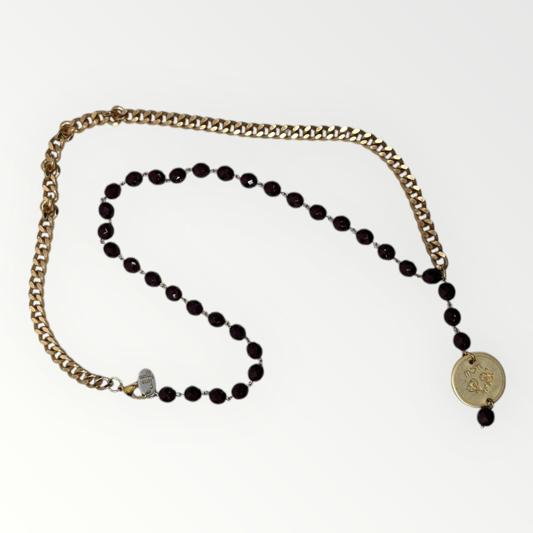 MOMI - COLLANA FRANCESCA LUNGA MEDAGLIA