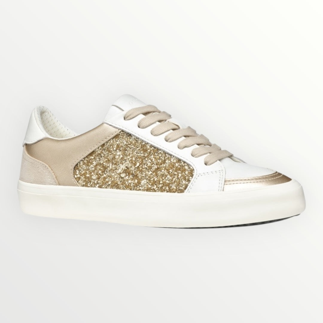 GEOX - SNEAKER CON PARTI IN TESSUTO GLITTERATO