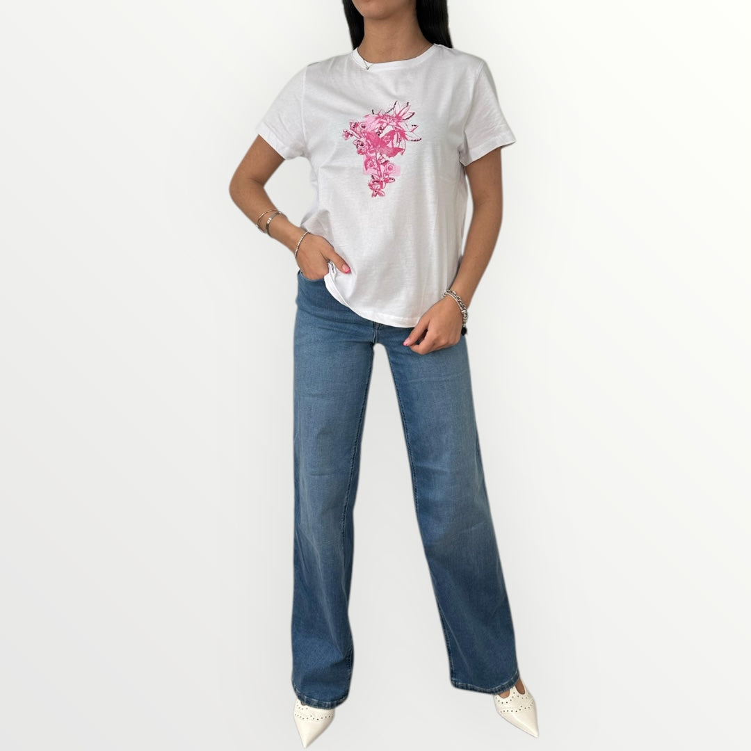 EMME MARELLA - T-SHIRT FOGLIA
