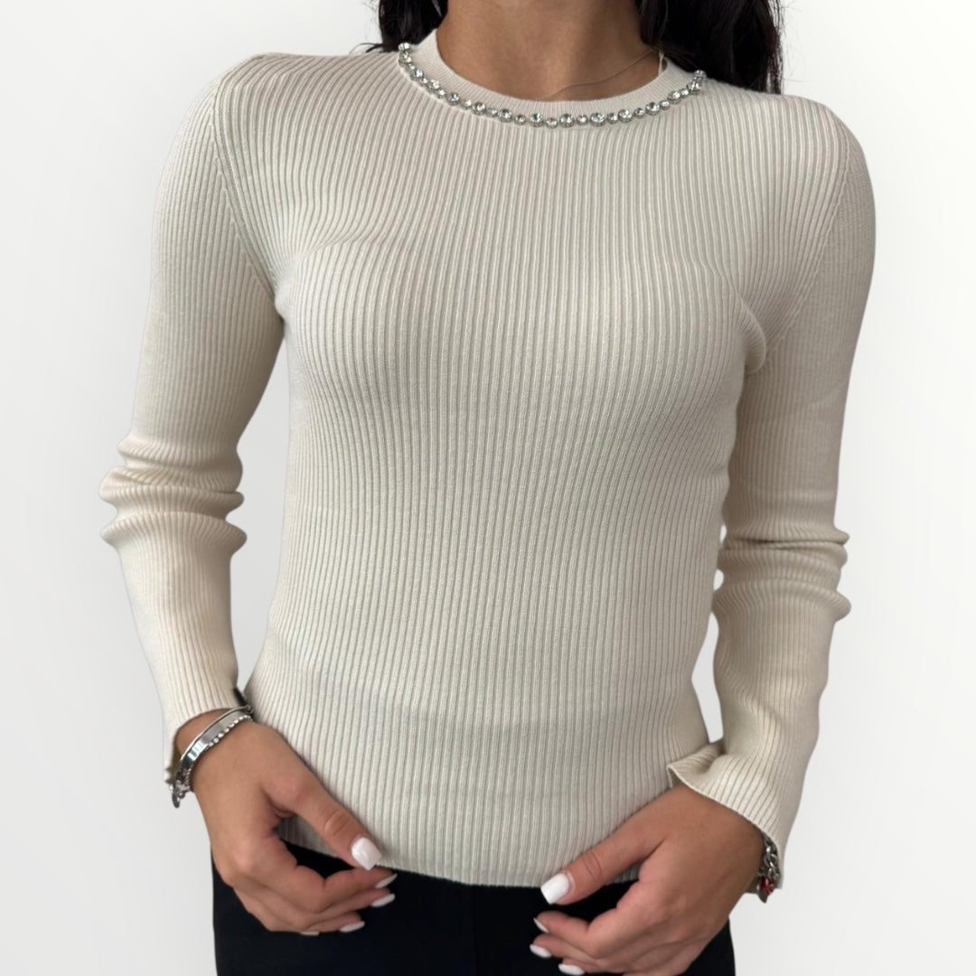 ONLY - MAGLIA A COSTINE