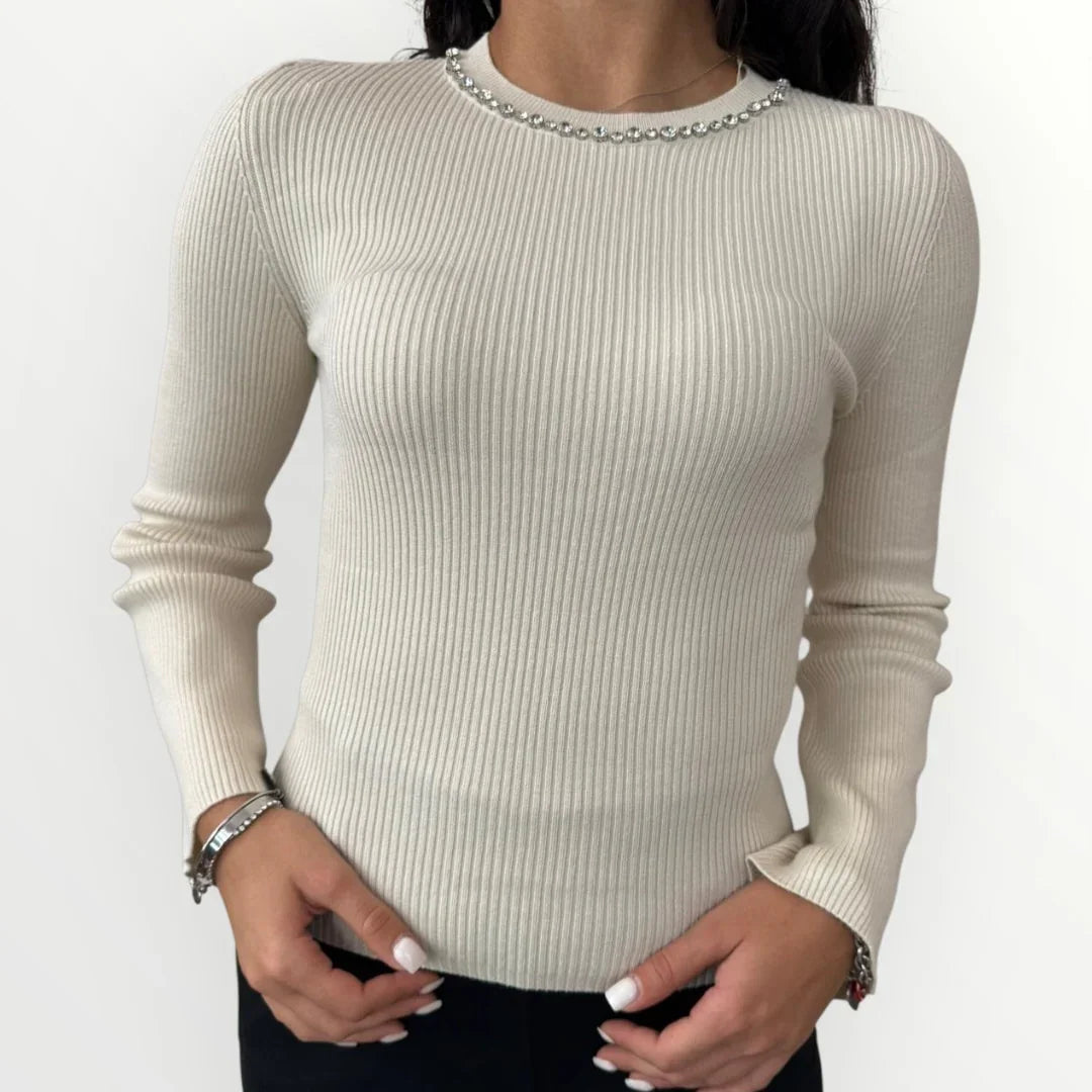 ONLY - MAGLIA A COSTINE