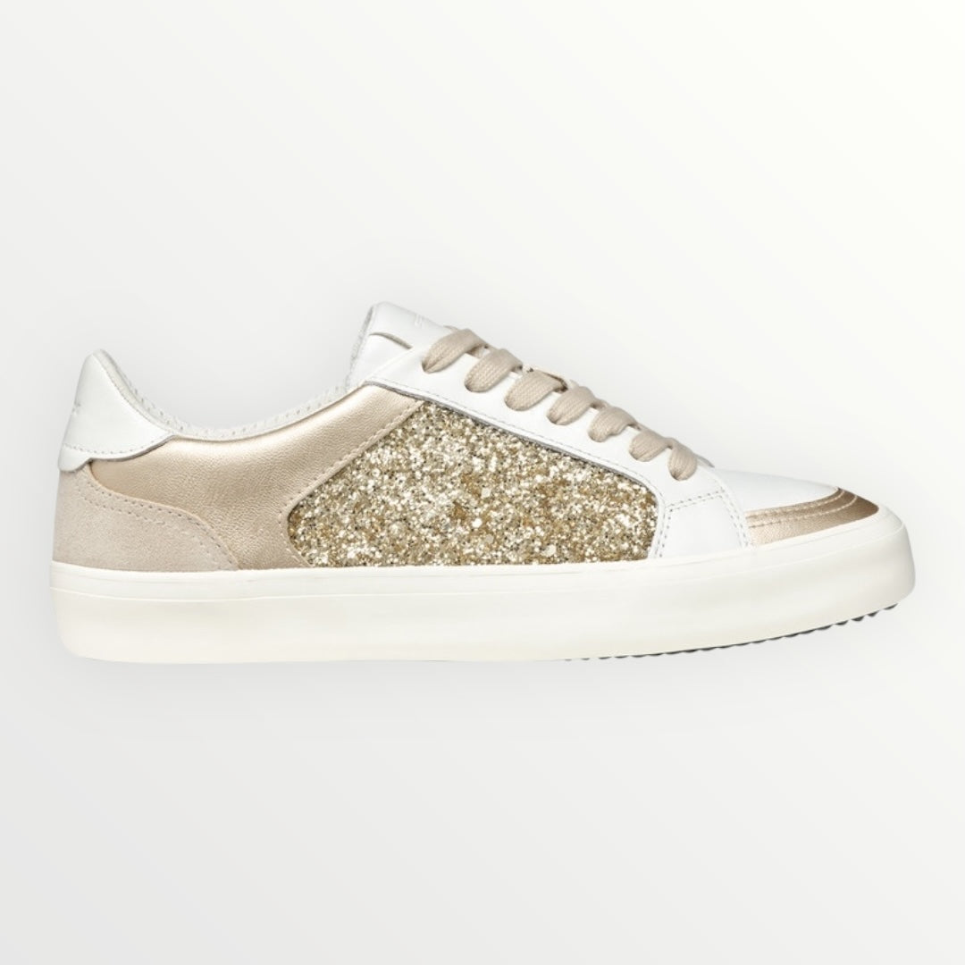 GEOX - SNEAKER CON PARTI IN TESSUTO GLITTERATO