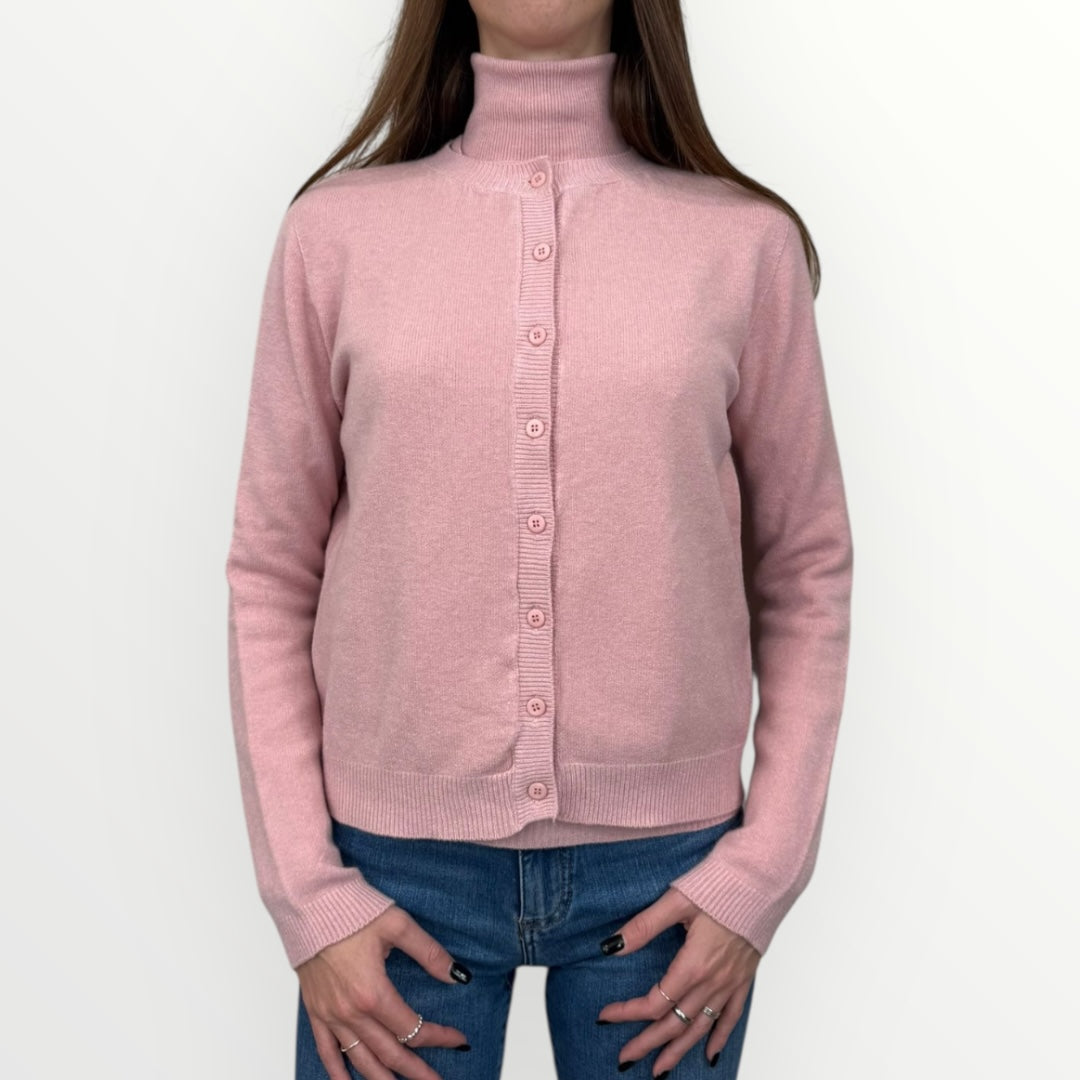 ANGELA DAVIS - CARDIGAN SLIM CON BOTTONCINI