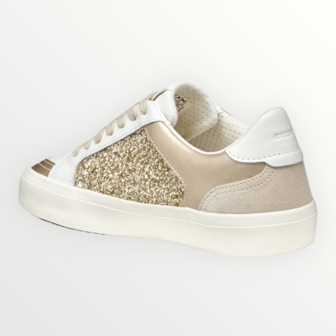 GEOX - SNEAKER CON PARTI IN TESSUTO GLITTERATO