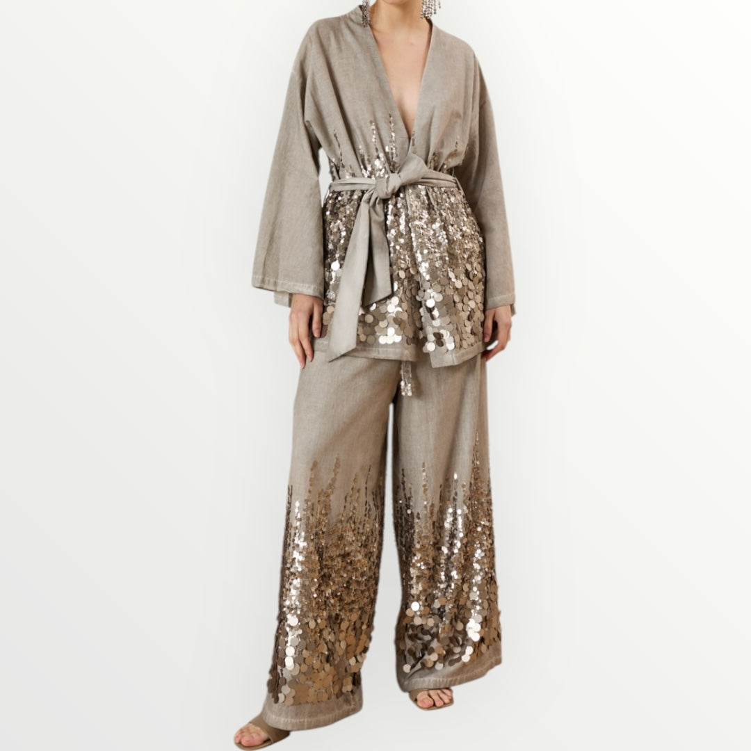 SOUVENIR - KIMONO CON PAILLETTES
