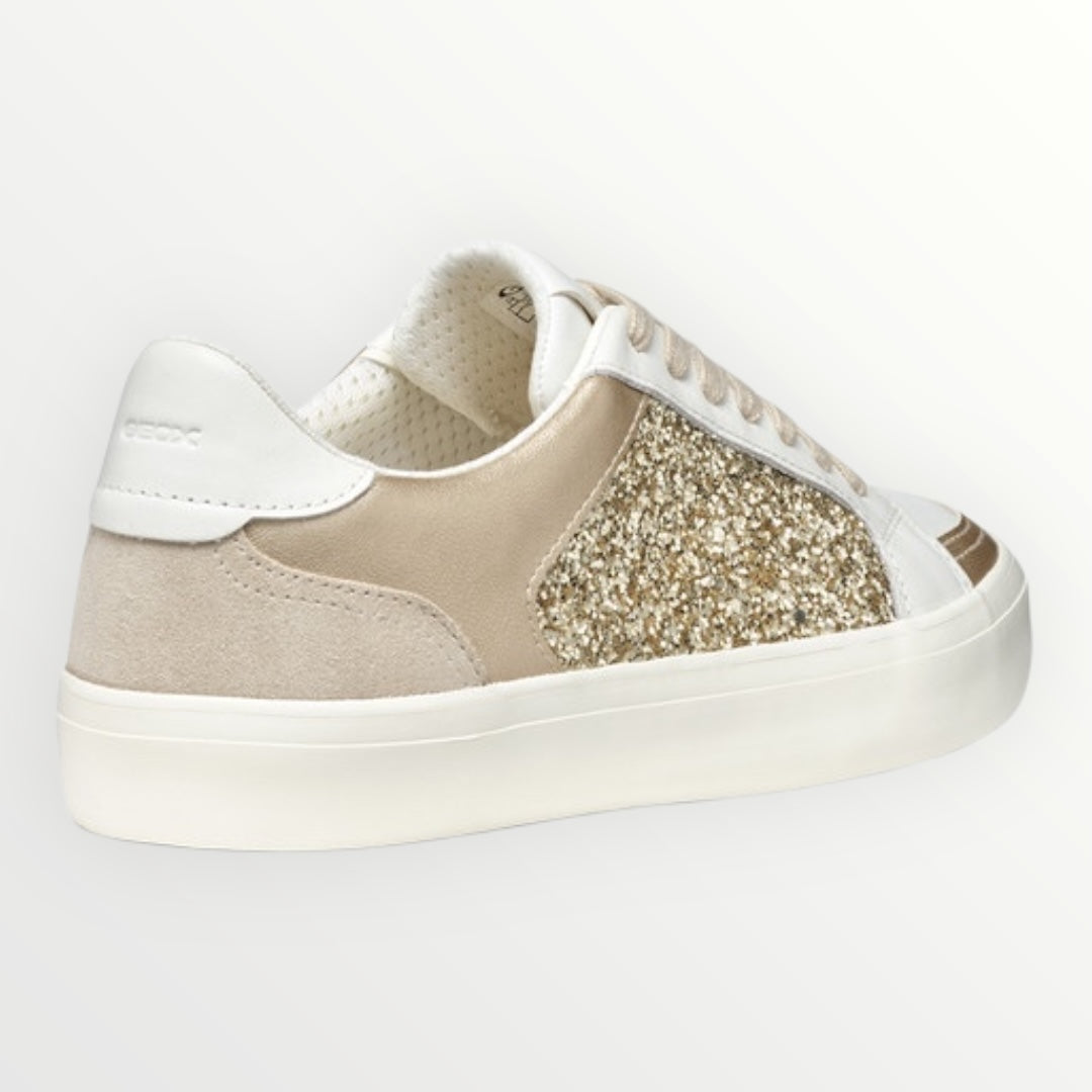 GEOX - SNEAKER CON PARTI IN TESSUTO GLITTERATO