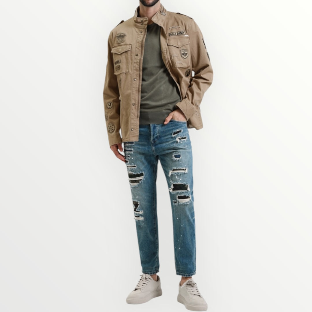 GIANNI LUPO - GIUBBOTTO CON PATCH