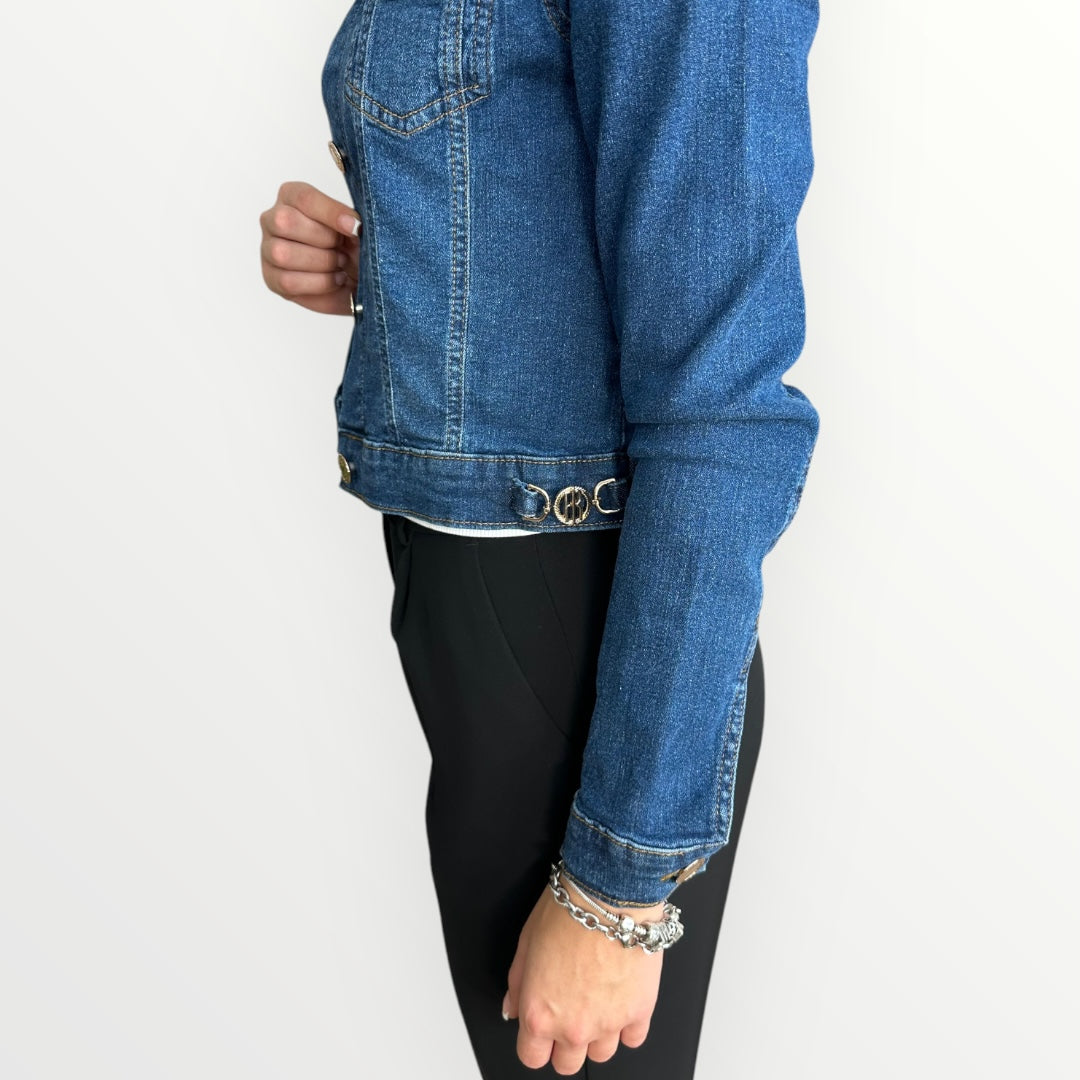 FRACOMINA - GIACCA IN DENIM IN CROP
