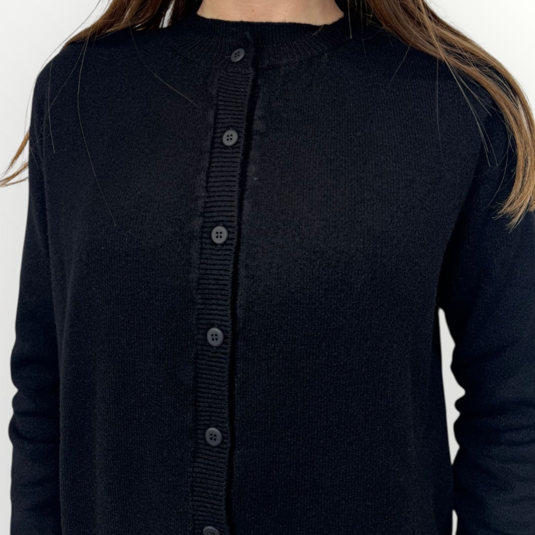 ANGELA DAVIS - CARDIGAN SLIM CON BOTTONCINI