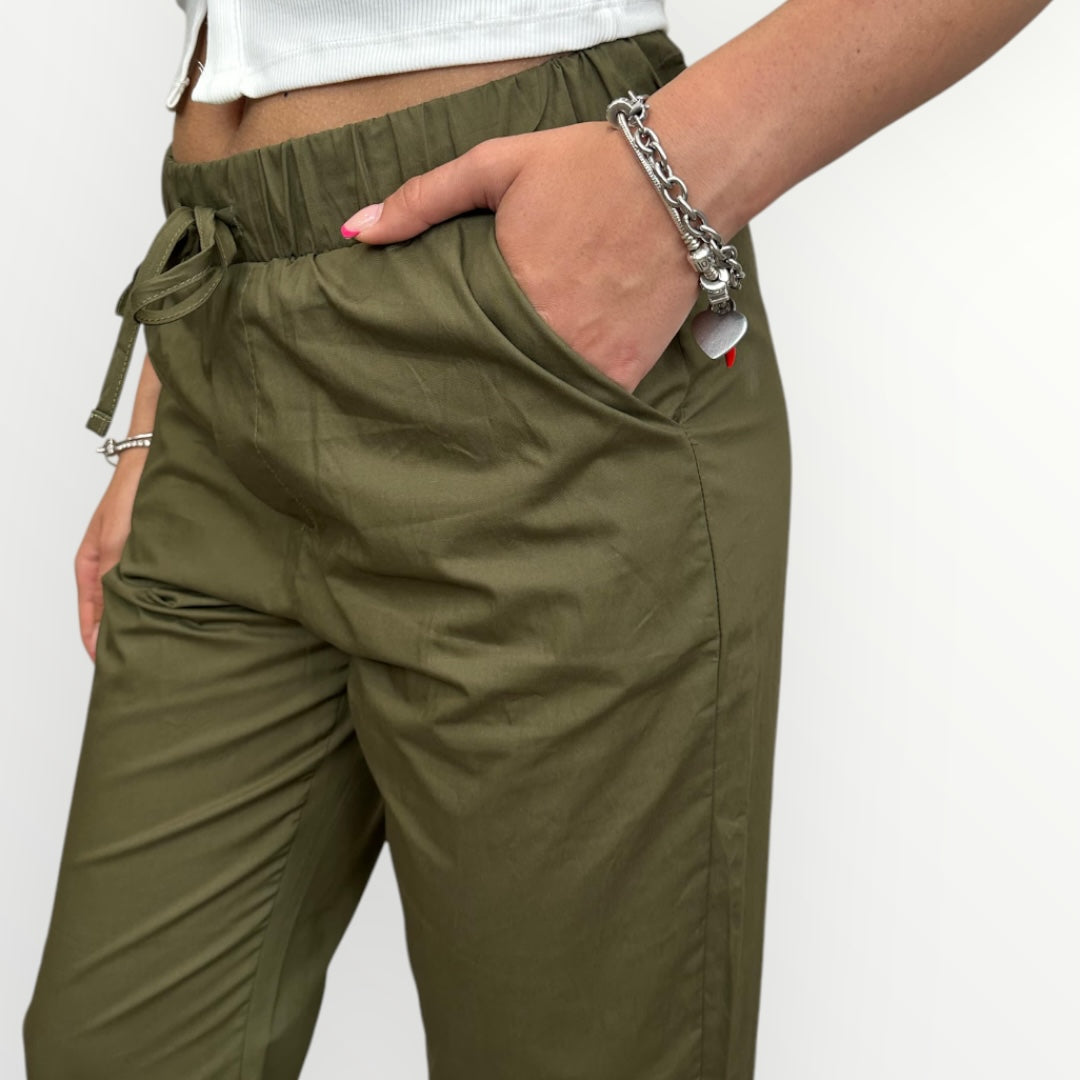 WHITE WISE - PANTALONE A SIGARETTA