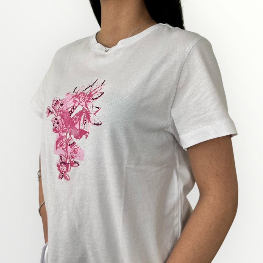 EMME MARELLA - T-SHIRT FOGLIA