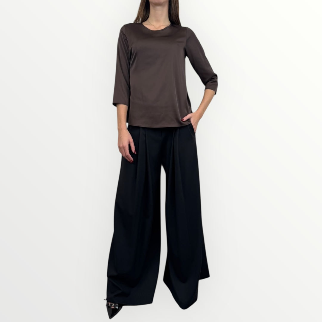 IMPERIAL - BLUSA MORBIDA A MANICHE LUNGHE