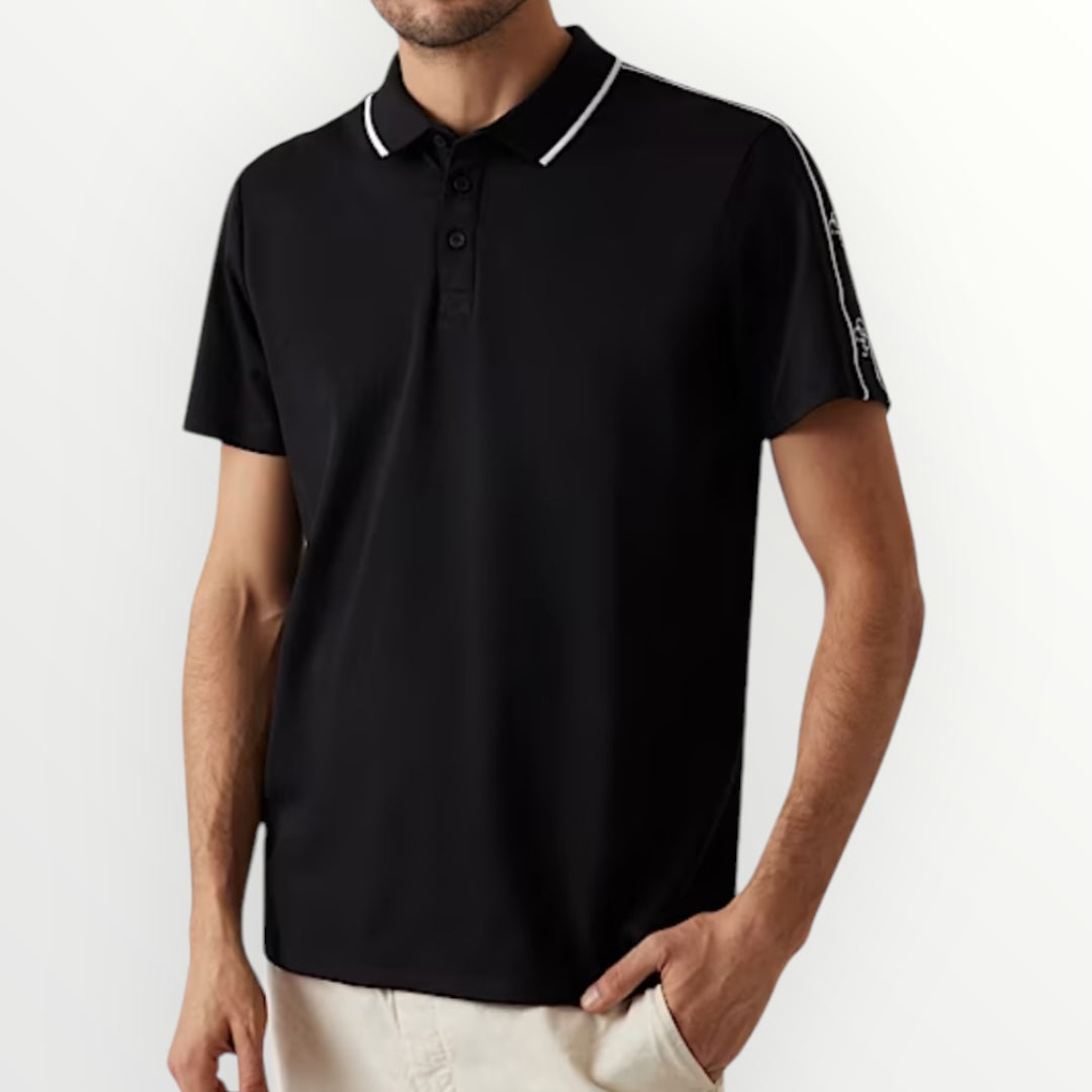 GUESS - POLO CON FINITURE A CONTRASTO