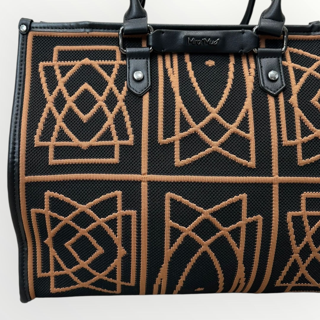 MIMI MUA' - BORSA SHOPPER MOTIVO GEOMETRICO