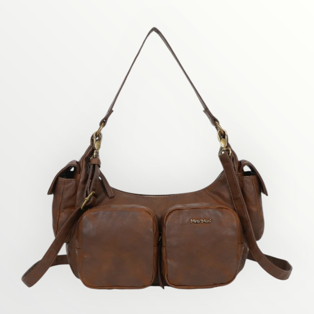 MIMI MUA' - BORSA A SPALLA CON TASCHE
