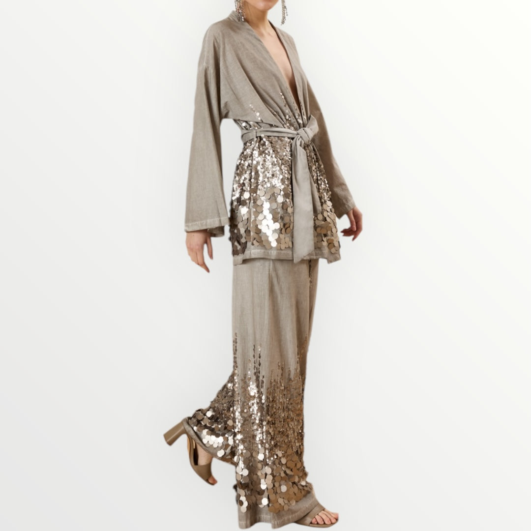 SOUVENIR - PANTALONE CON PAILLETTES
