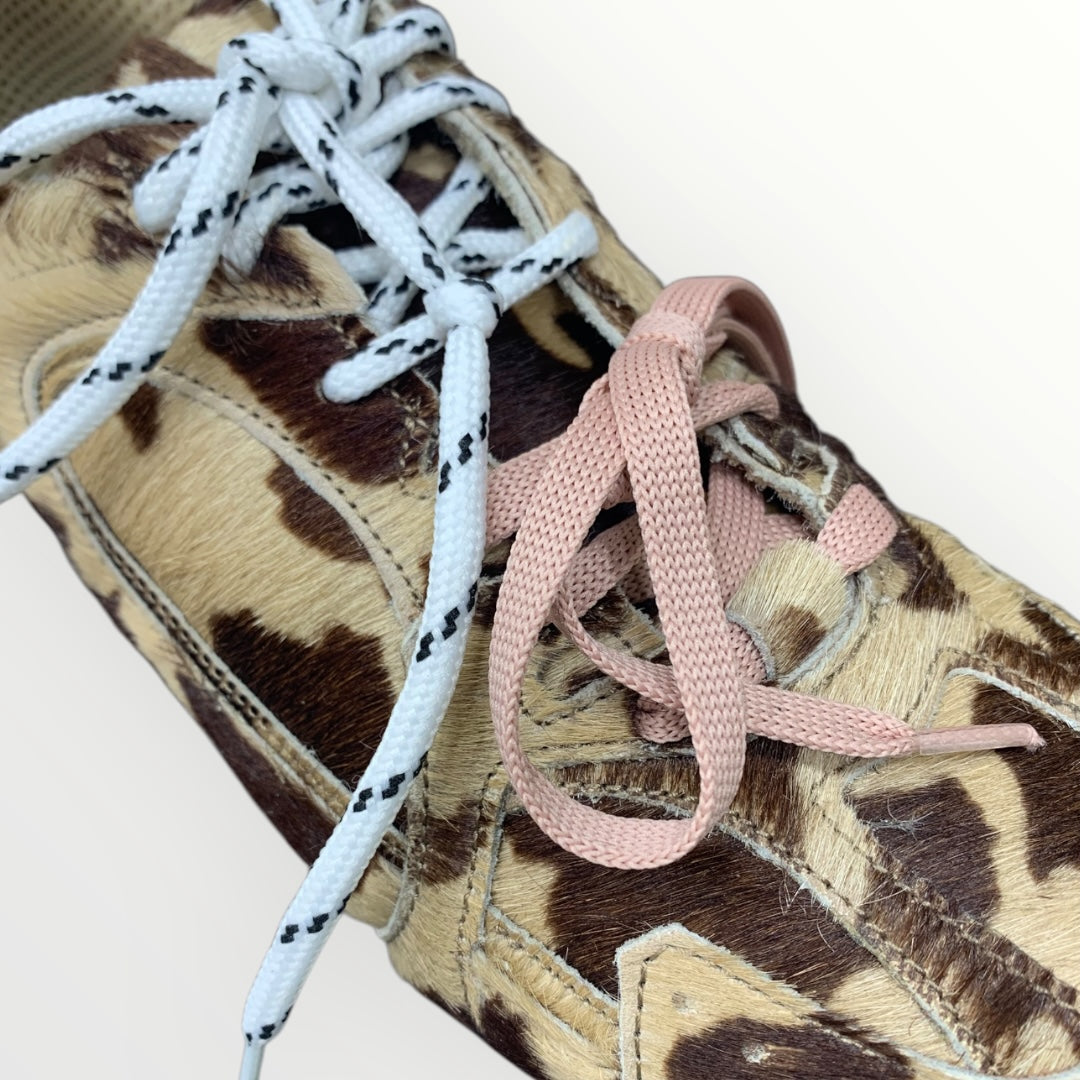 DIVINE FOLLIE - SNEAKER MACULATE CON LACCI BICOLOR