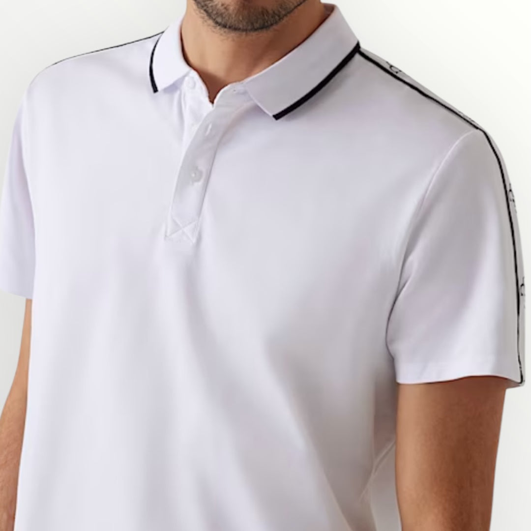 GUESS - POLO CON FINITURE A CONTRASTO
