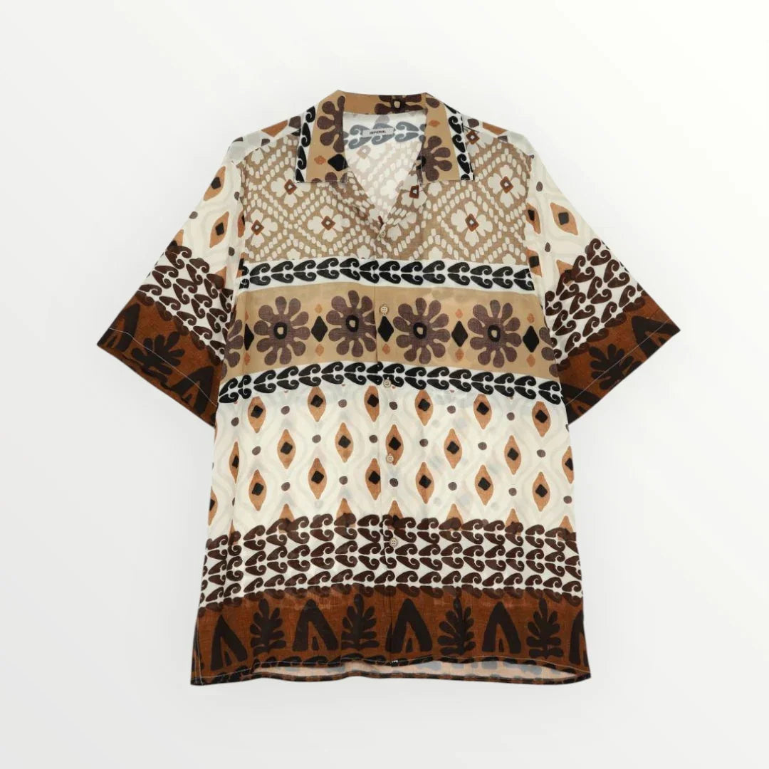 IMPERIAL - CAMICIA CON MOTIVO ASTRATTO E GEOMETRICO