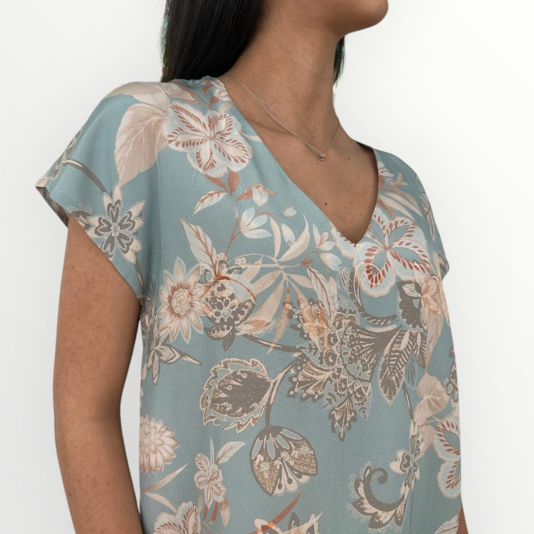 SANDRO FERRONE - BLUSA CON SCOLLO A V