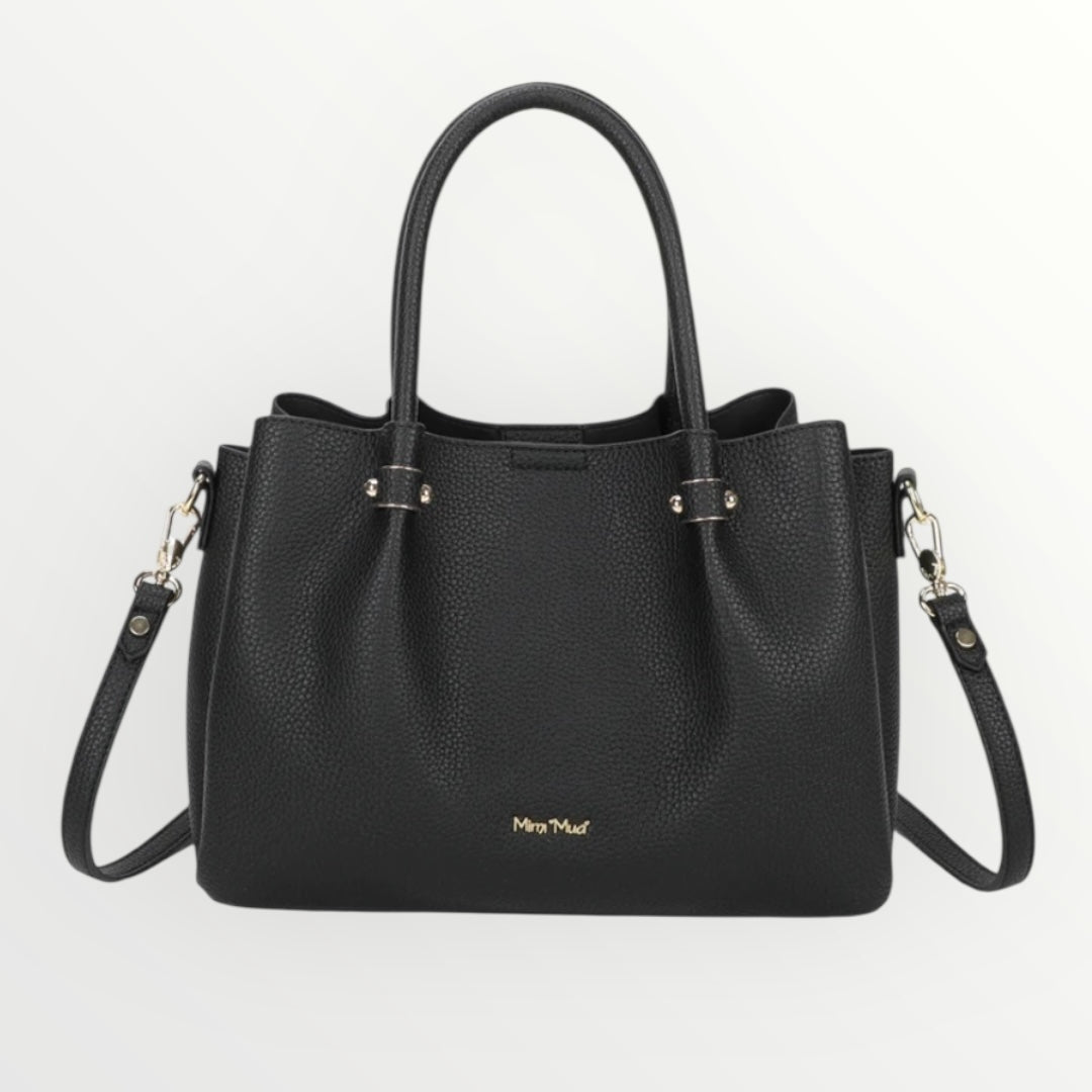 MIMI MUA' - BORSA A SPALLA CON RIFINITURE IN TINTA