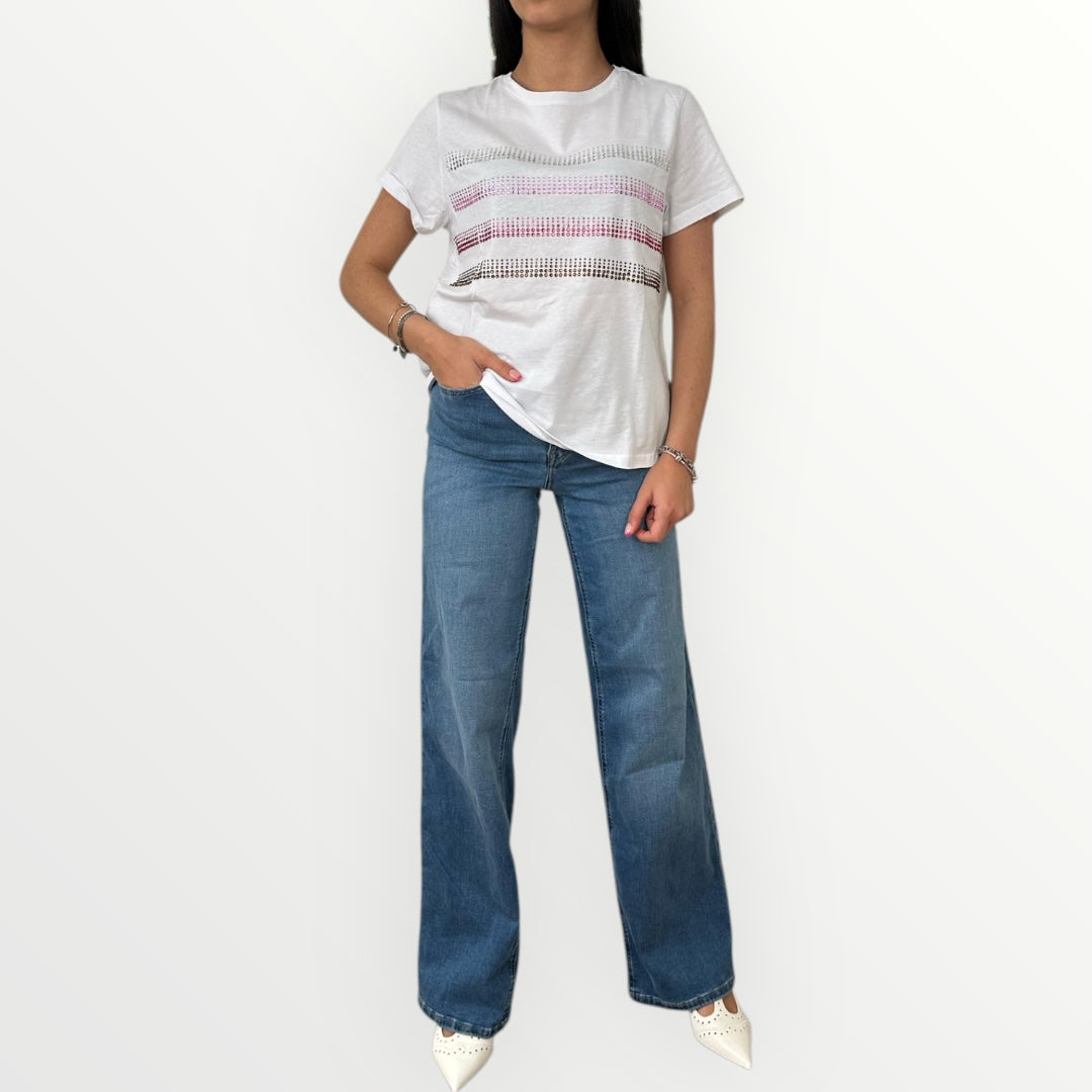 EMME MARELLA - T-SHIRT FOGLIA