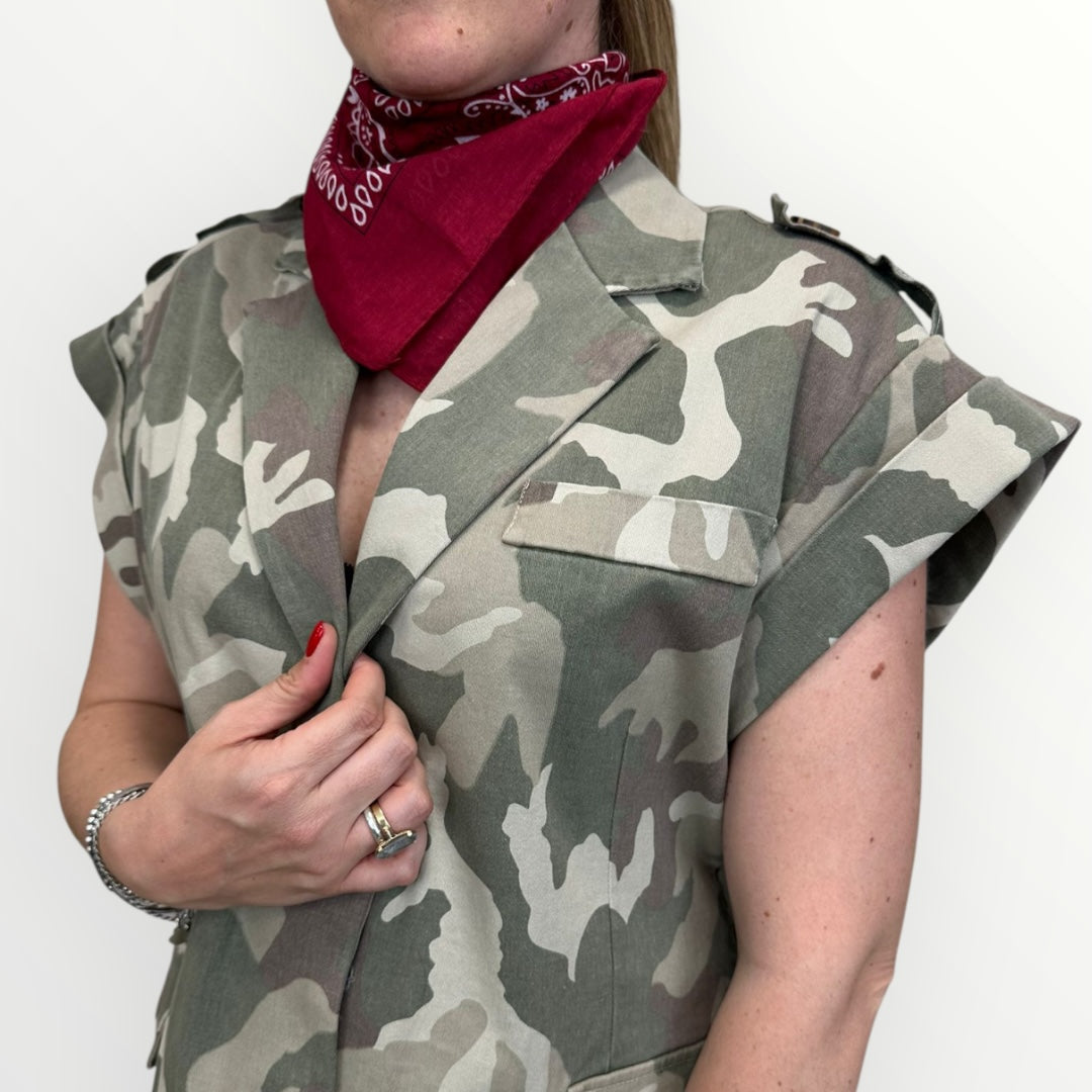HAVEONE - GIACCA A MANICA CORTA MILITARE