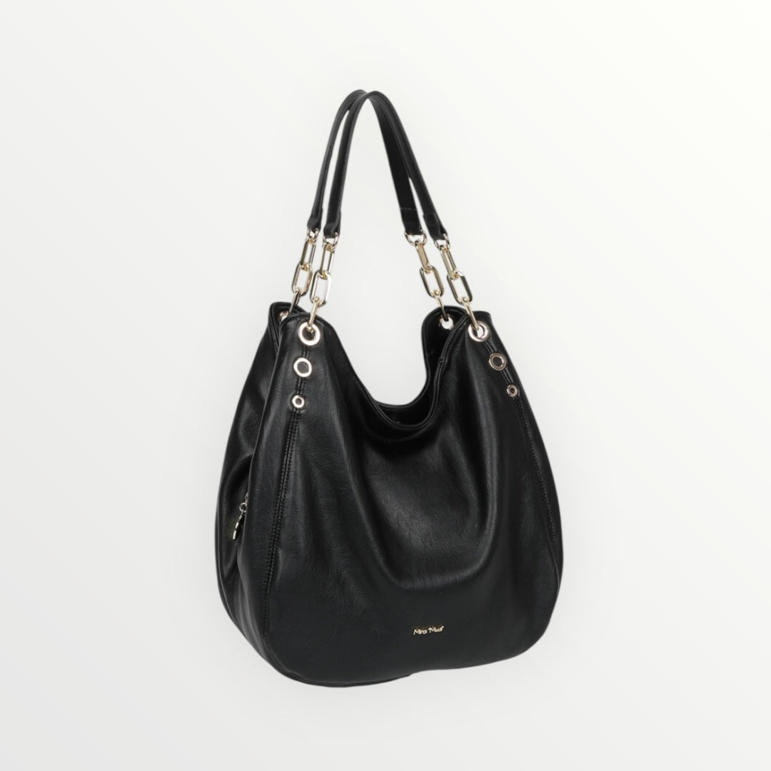 MIMI MUA' - BORSA HOBO CON OCCHIELLI