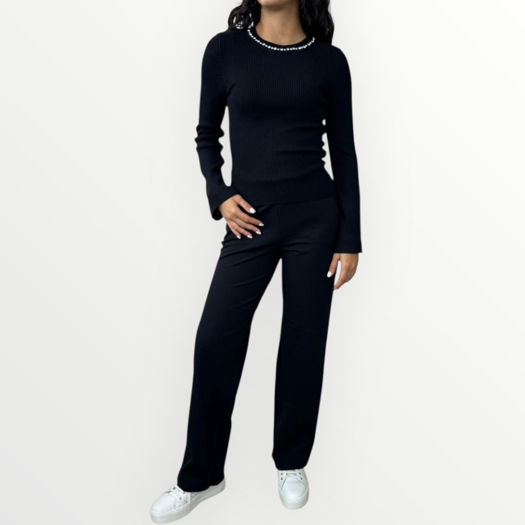ONLY - MAGLIA A COSTINE
