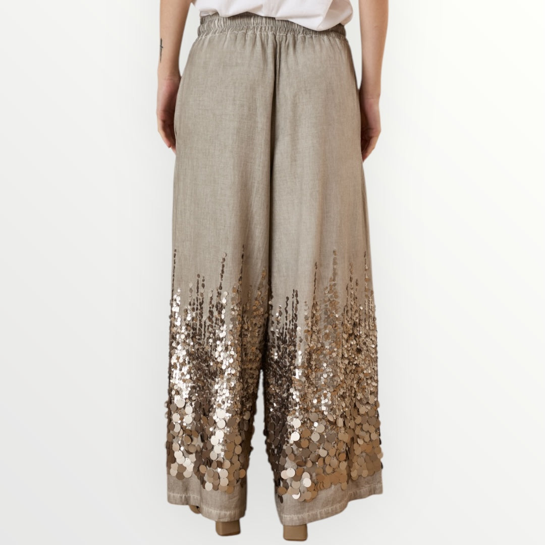 SOUVENIR - PANTALONE CON PAILLETTES