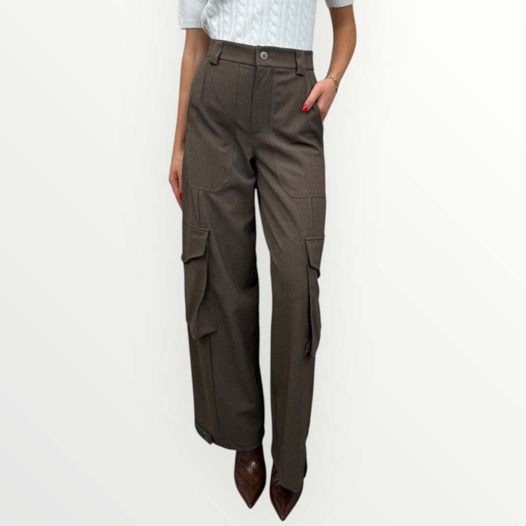 HAVEONE - PANTALONE CARGO CON TASCONI