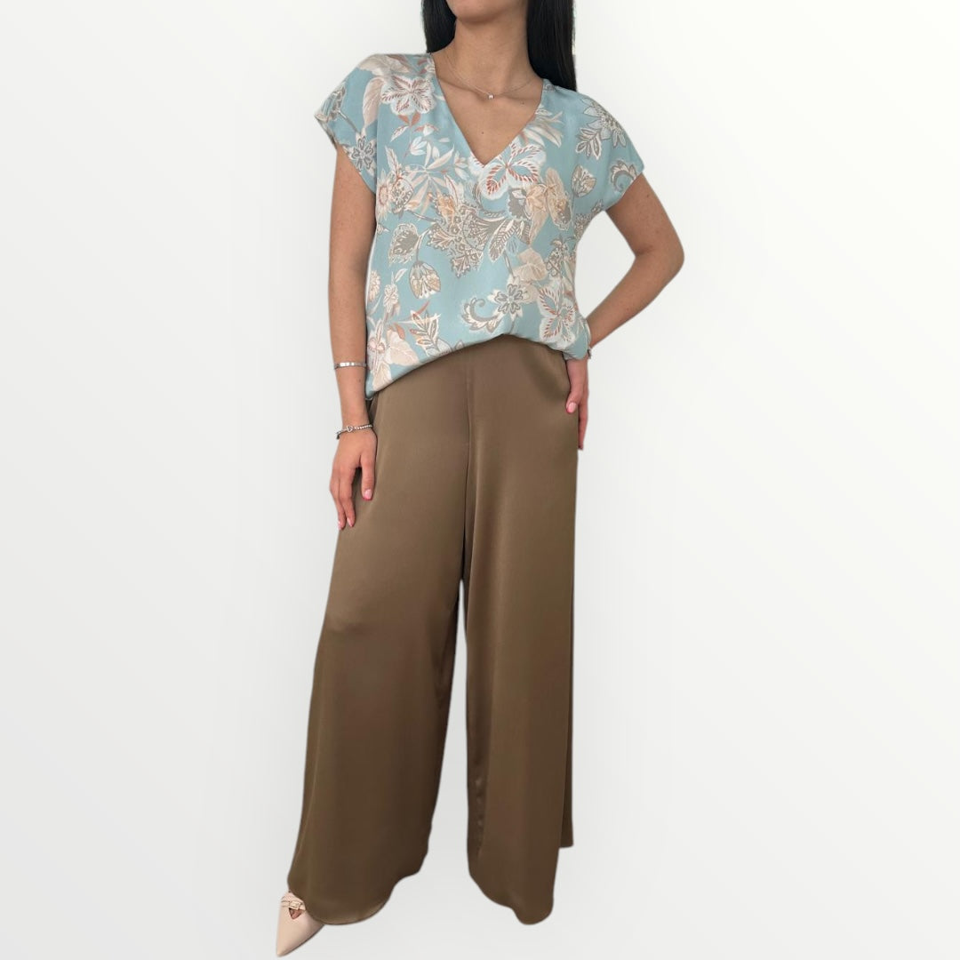 SANDRO FERRONE - BLUSA CON SCOLLO A V