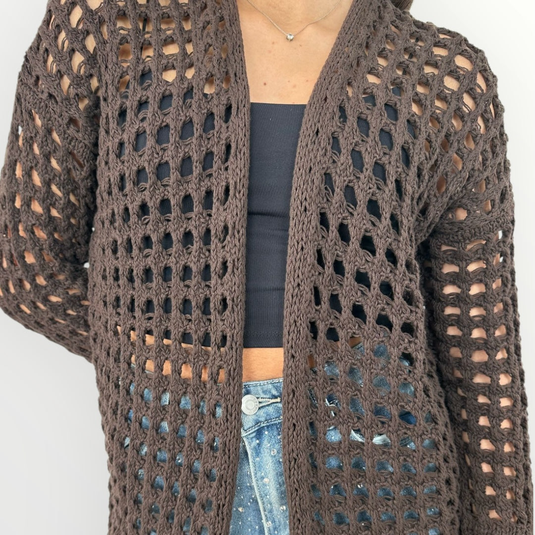 KING KONG - CARDIGAN TRAFORATO