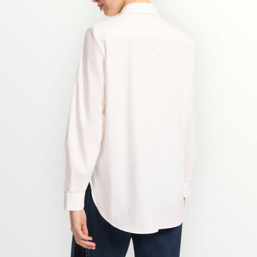 ELENA MIRO' - CAMICIA AMPIA IN POPELINE DI COTONE