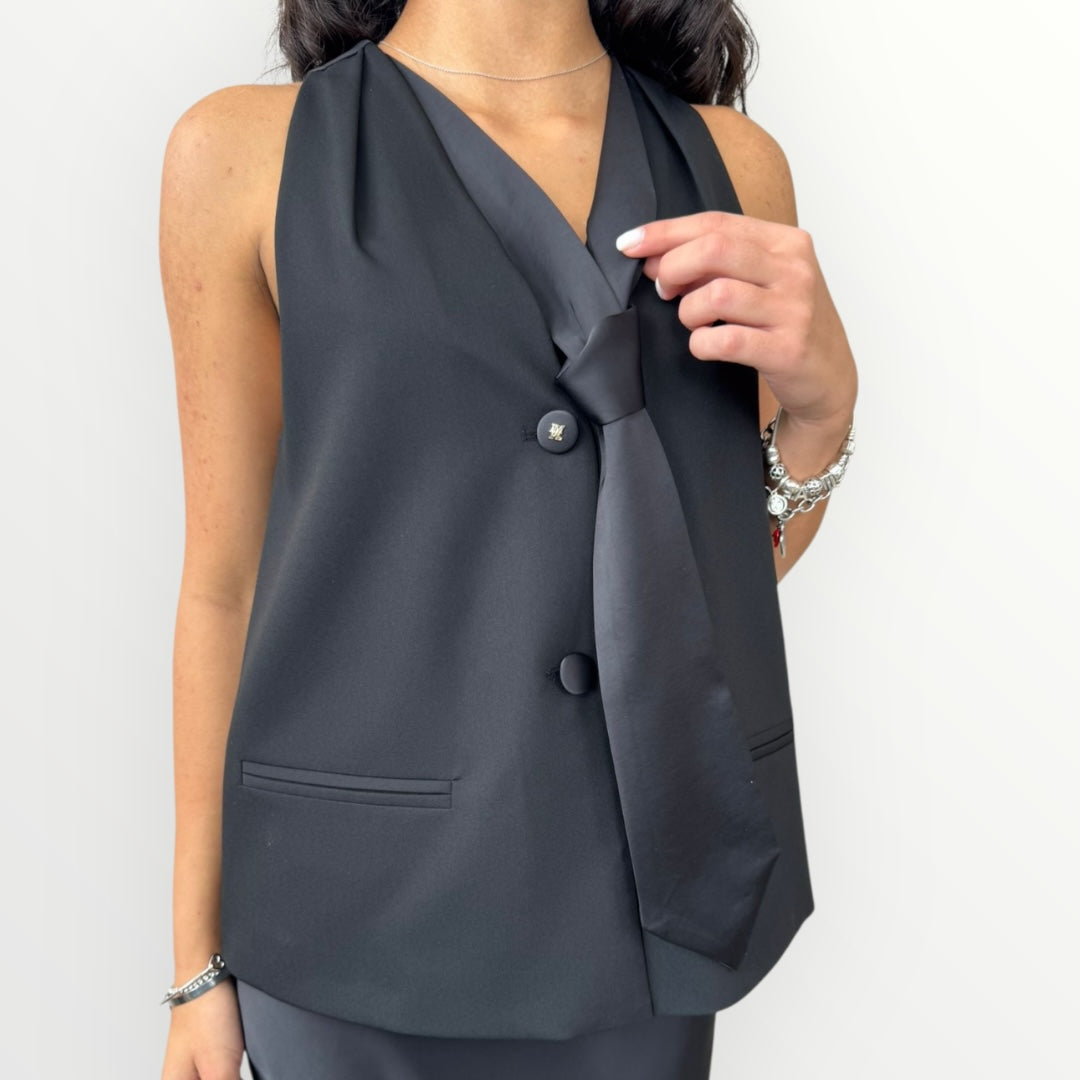 IMPERIAL - GILET CON CRAVATTINO