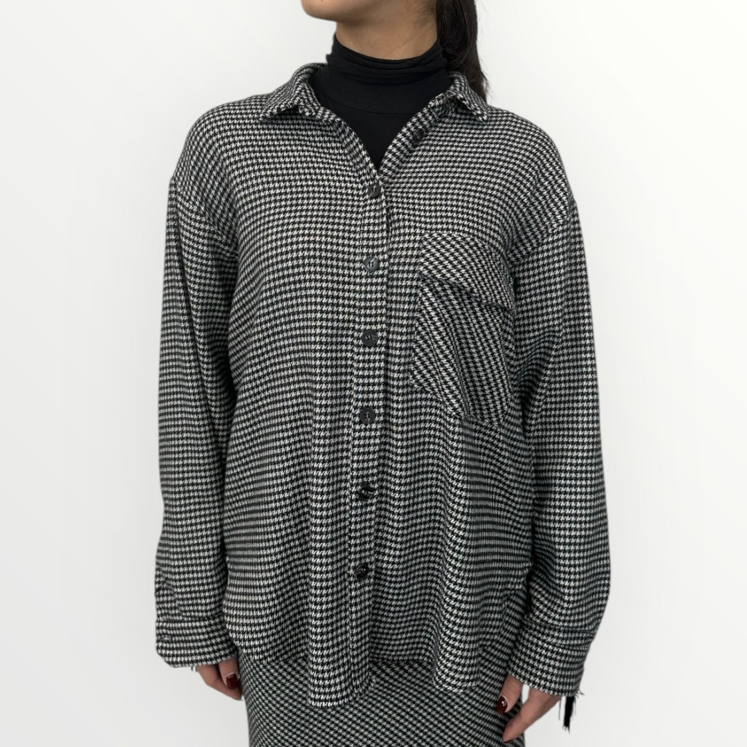 MOTEL - CAMICIA PIEDE DE PULE CON FRANGE