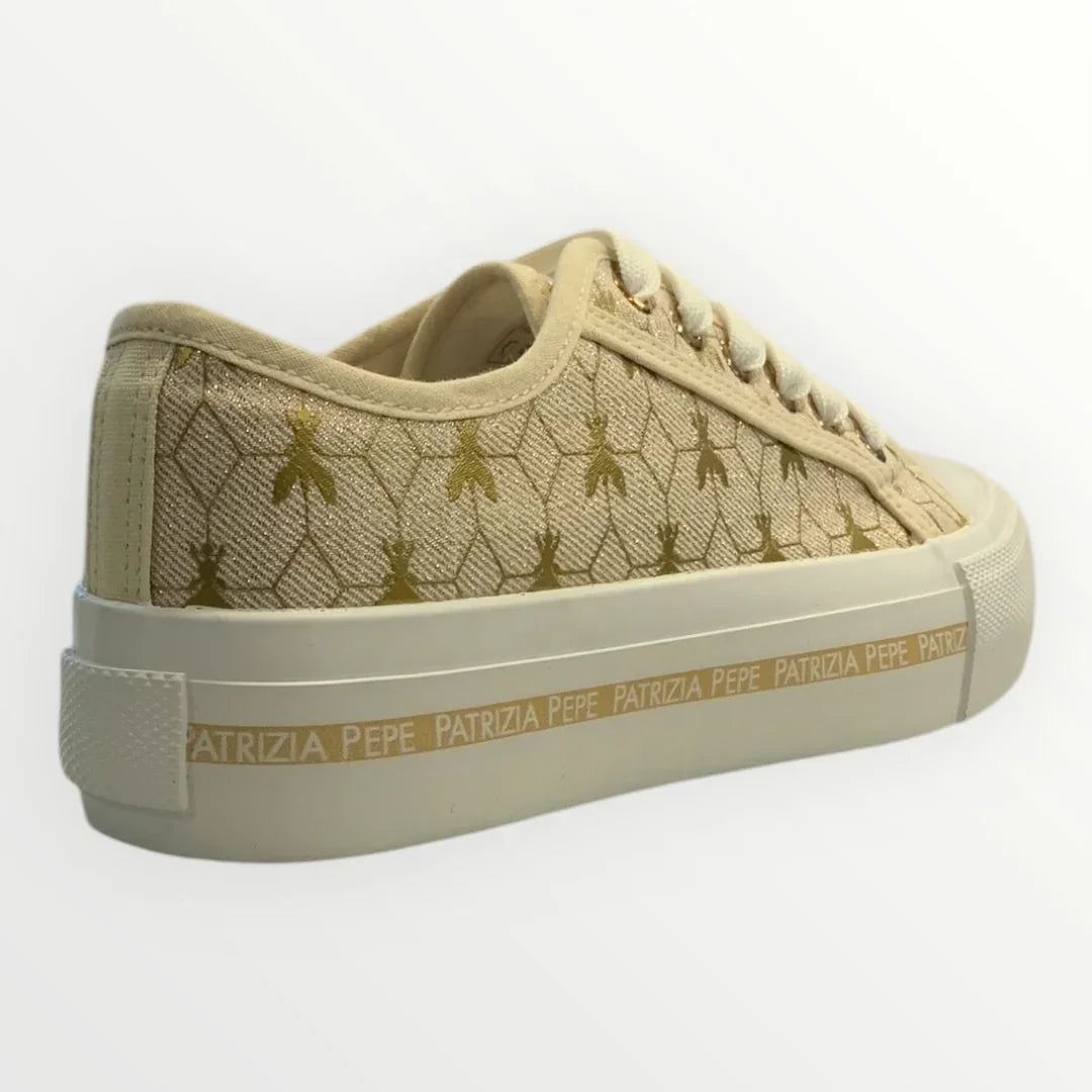PATRIZIA PEPE - SNEAKER CON STAMPE DORATE