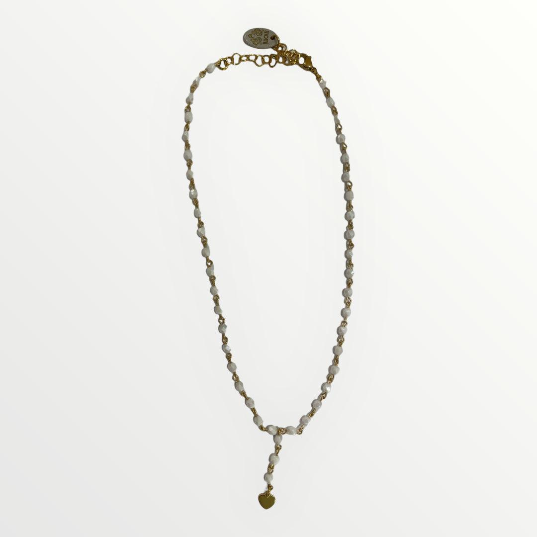 MOMI - COLLANA ROSARIO CORTO CUORE - LOFT.73
