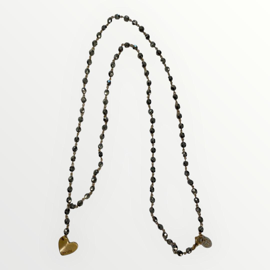 MOMI - COLLANA ROSARIO LUNGO CUORE - LOFT.73