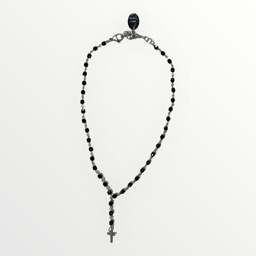 MOMI - COLLANA ROSARIO CORTO CROCE - LOFT.73