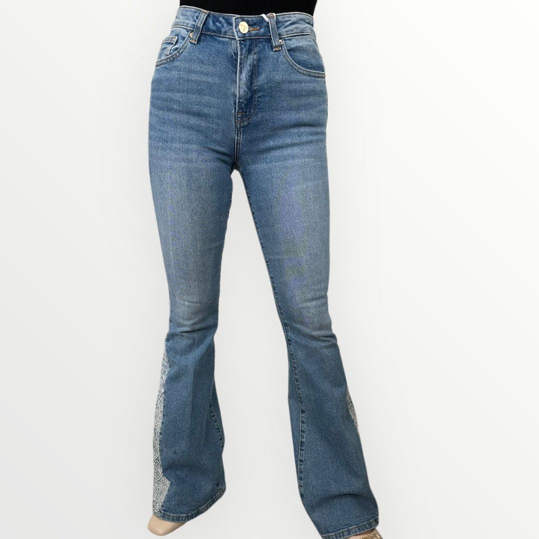 FRACOMINA - JEANS BOOTCUT CON PIZZO - LOFT.73