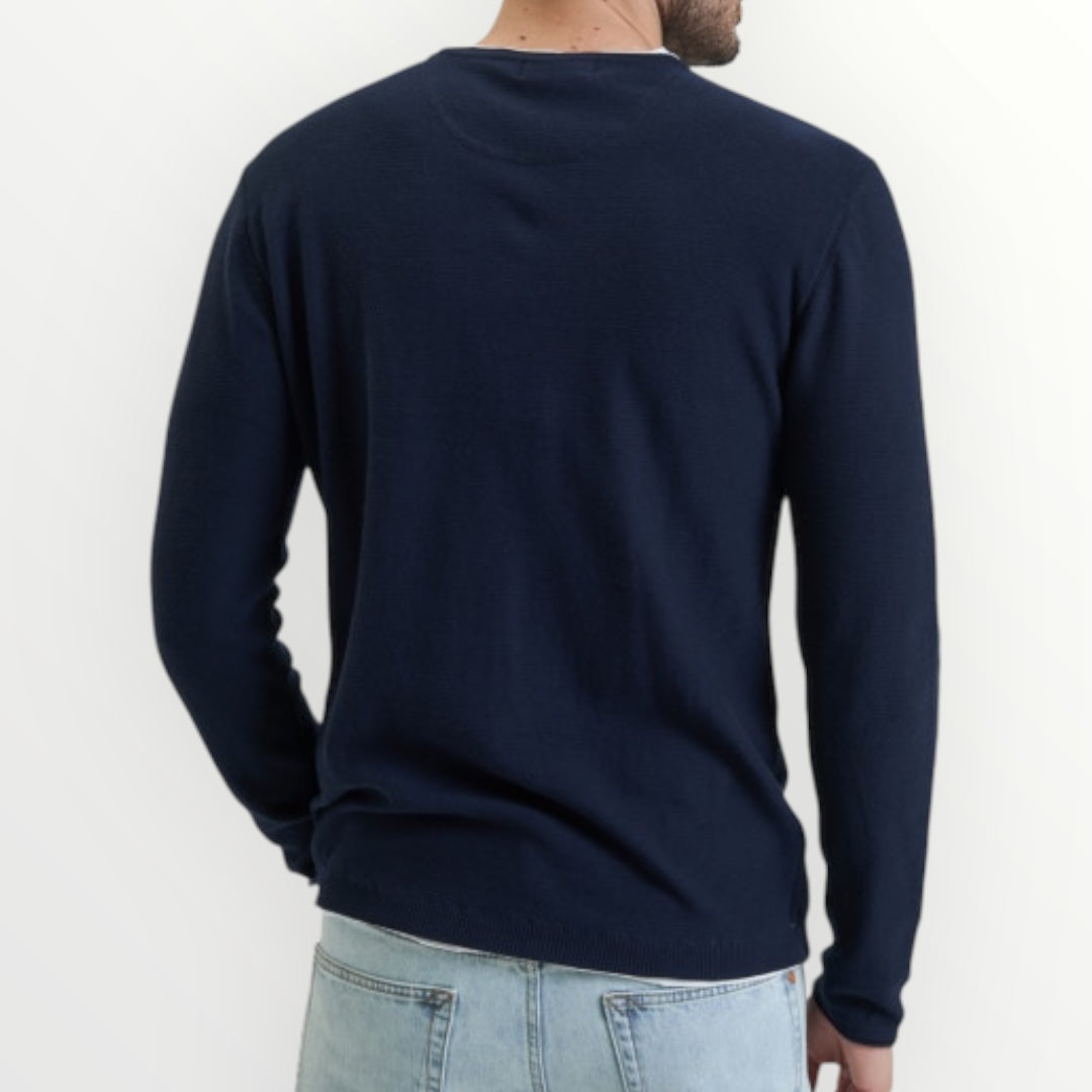 GIANNI LUPO - MAGLIA CON ORLI DOPPIATI