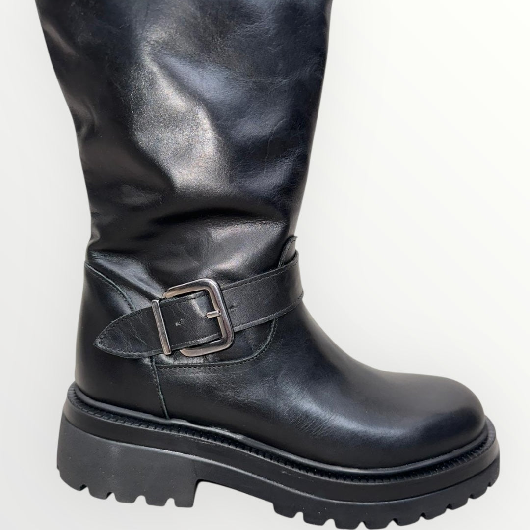 DIVINE FOLLIE - STIVALE CON FIBBIE ARGENTO