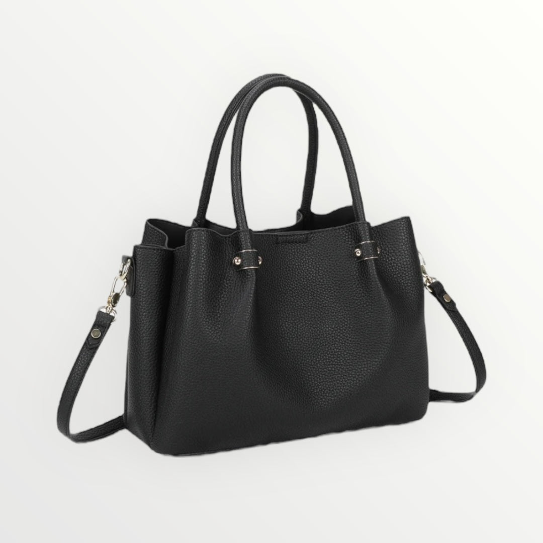 MIMI MUA' - BORSA A SPALLA CON RIFINITURE IN TINTA